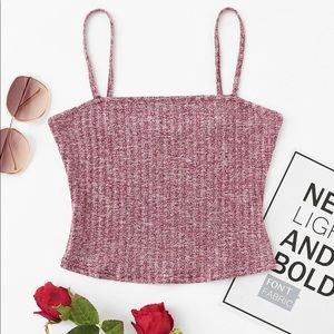 M SHEIN Rib knit marbled cami top